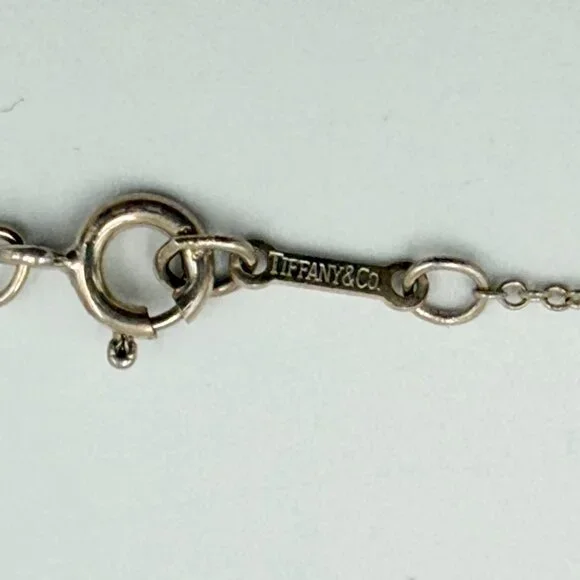 Authentic Tiffany & Co Elsa Peretti Silver Solid Full Heart Pendant Necklace - Picture 5 of 8